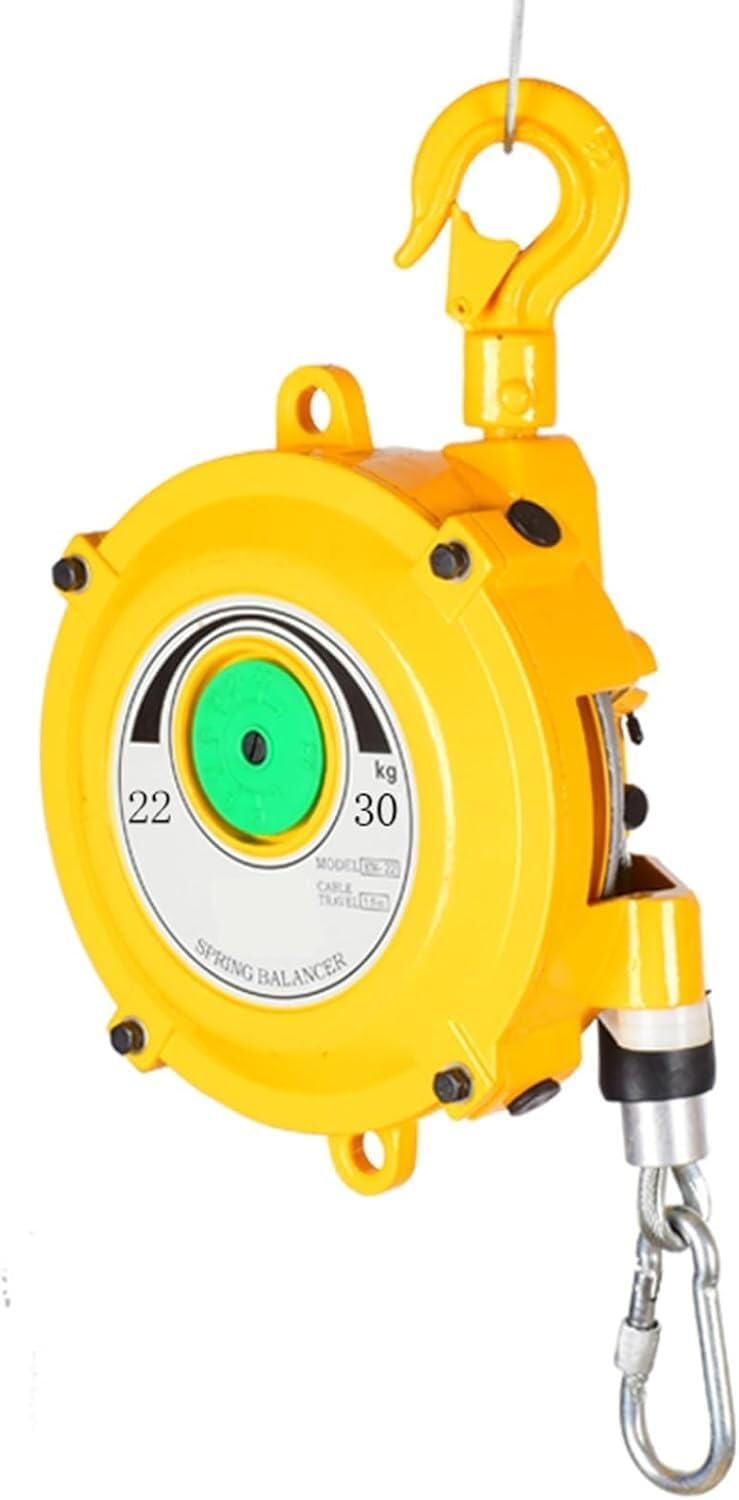 VUIKLCty Spring Balancer Tool Balancer With Wire Rope And Hook For Workshop And Automotive Equipment (Size : 22-30kg)