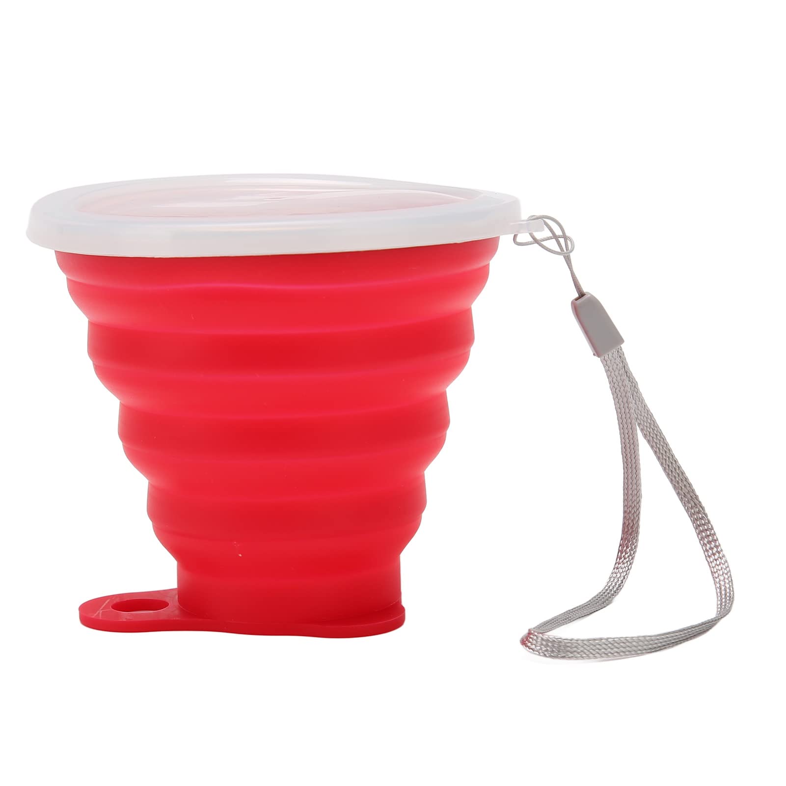 Amazon.co.jp: 折りたたみ可能なシリコンカップ、270ml (赤