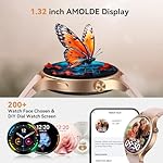 aeac Smart Watch for Women, AMOLED Ultra-Clear Screen Activity Trackers with Heart Rate/Sleep/SpO2 Monitor, Smartwatch for iPhone/Samsung/Android, 110+ Sport Modes Waterproof Fitness Reloj Inteligente - Image 4