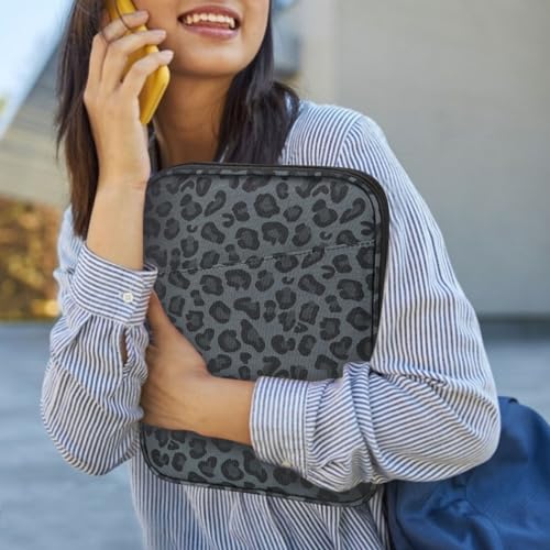 Image of Dadanism 9-11 inch Tablet Sleeve Bag Carrying Case for iPad (A16) 11th Gen 11 inch, iPad 10th Gen 10.9 inch Air 5 /4, iPad Air M4 /Pro 11 inch, iPad 9 /8 /7th, Galaxy Tab A11+ Plus 11 inch, Remarkable 2 10.3 inch,Leopard Black