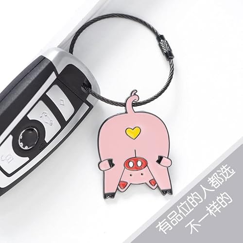 Bontoujour Men Women Creative Cute Funny Novelty Hanging Big Butt Animals Keychain, Lightweight Metal Key Chain Car Key Rings Key Holder Valentine Christmas Gift Bag Pendant Strap -Cat #TOP2