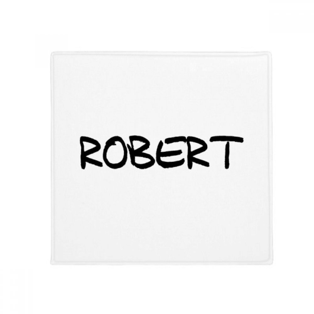 Tapis pour animaux Robert en écriture manuscrite antidérapant pour cuisine 80x80cm