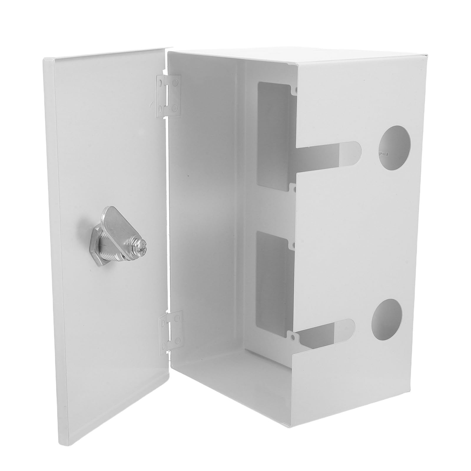 ABOOFAN Caja Protectora y Anti-manipulación para Enchufes de Acero Inoxidable Resistente Intemperie para Espacios Interiores y Enchufes Accesibles al Público