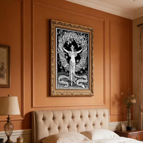 Impression sur toile Walter Crane 1895 d'art mural de bureau 30x45 cm