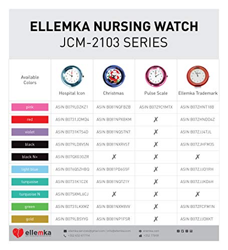 Ellemka JCM-2103 - Orologio Infermiera FOB Medico