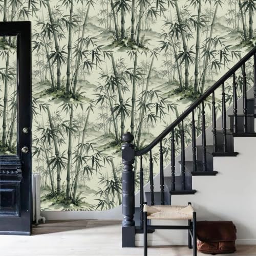 Papier peint panoramique zen pour agrandir un salon avec un décor intissé