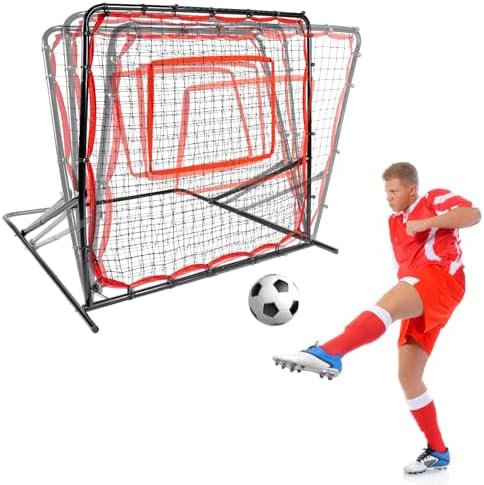 Soccer Rebounderr Net,Soccer Training Equipment for Backyard for Control, Passing Practice, Easy Setup