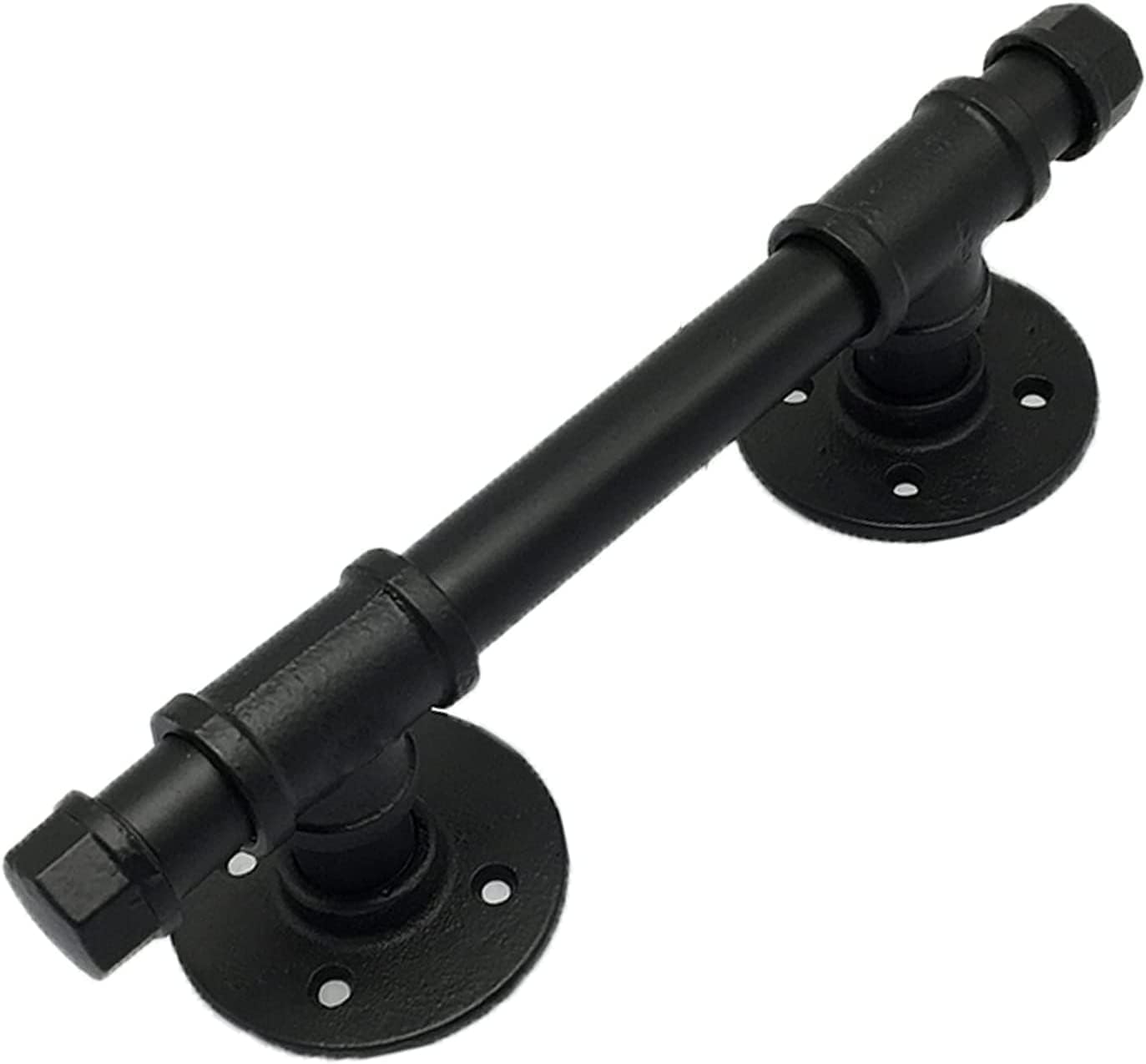 Handles Pull,Cabinet Knobs,Door Knobs,Pull Handle Barn Door Industrial Style Sliding Door Handle Large Antique Wrought Iron Handle Restaurant Bar Handles (Total Length 30cm)