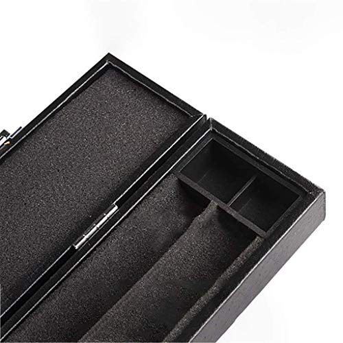 Mallette queue de billard 3/4 en cuir PU noir à angle droit pour snooker et billard américain - 5