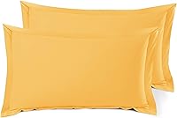 Vista 63 de Nestl Juego de 2 fundas de almohada suaves de microfibra de doble cepillado, fundas de almohada de cama prémium estilo hotel, con brida decorativa
