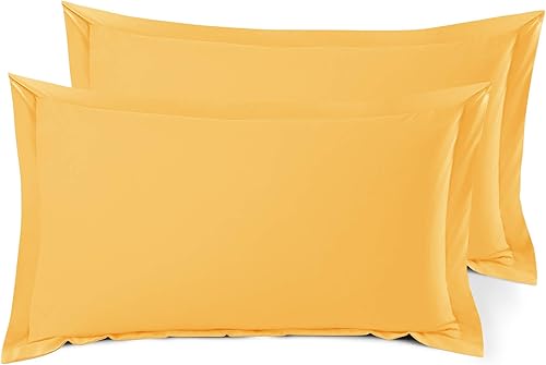 Miniatura 63 de Nestl Juego de 2 fundas de almohada suaves de microfibra de doble cepillado, fundas de almohada de cama prémium estilo hotel, con brida decorativa