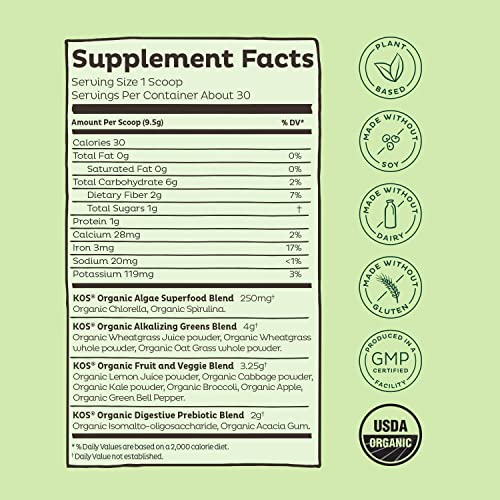 Kos Immunity Community Bundle (Plant-Based Vanilla Protein Powder + Organic Spirulina Powder + Organic Greens Blend) #TOP6