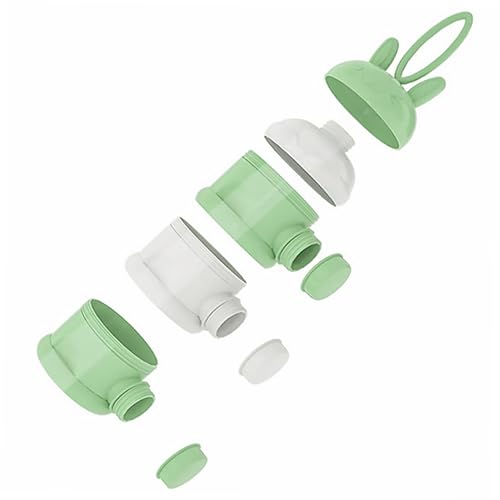 Caja portátil de leche en polvo, mini contenedor de almacenamiento de alimentos para viaje, material de PP, dispensador de fórmula a prueba de