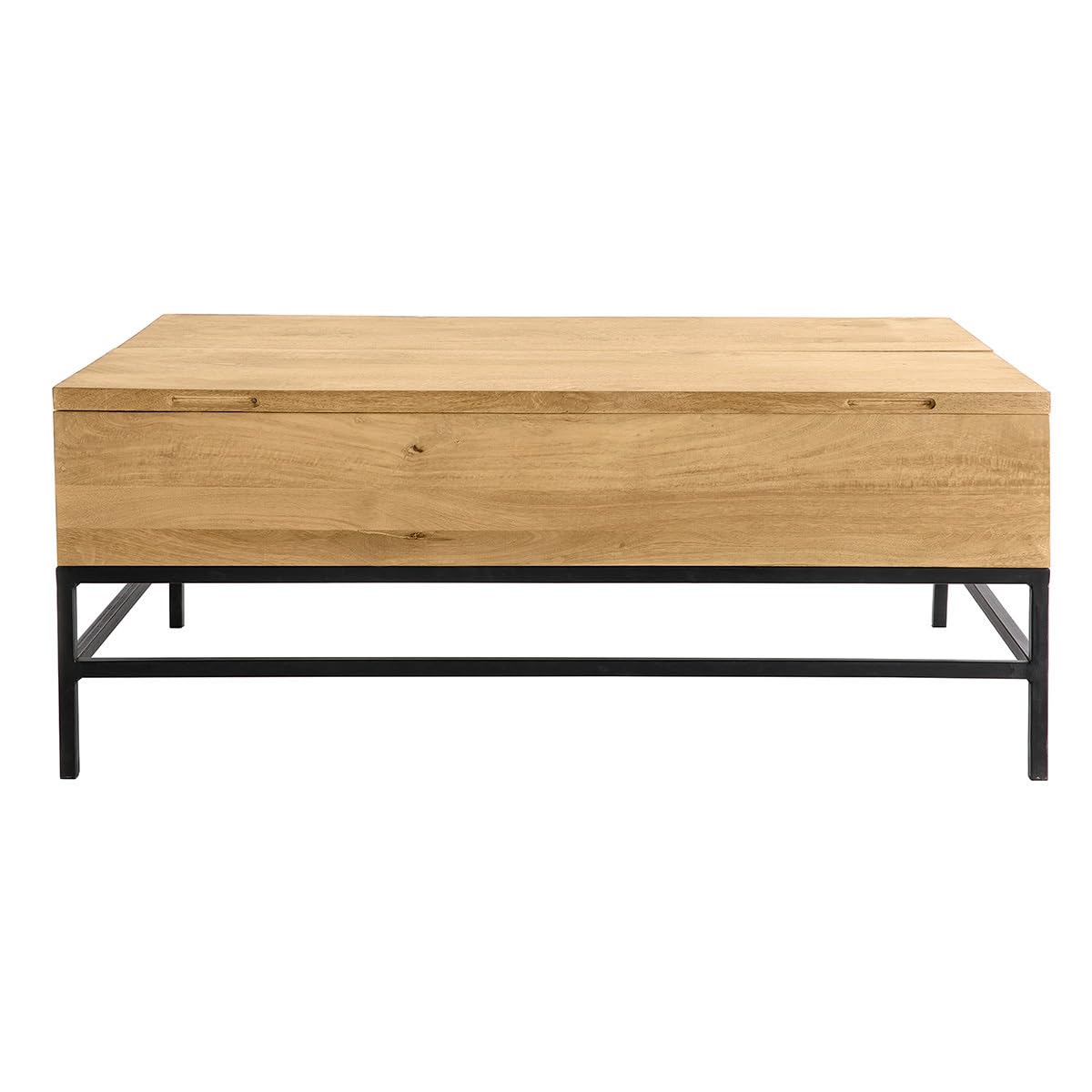 Table basse relevable YPSTER pour manger dans le salon table basse industrielle manguier