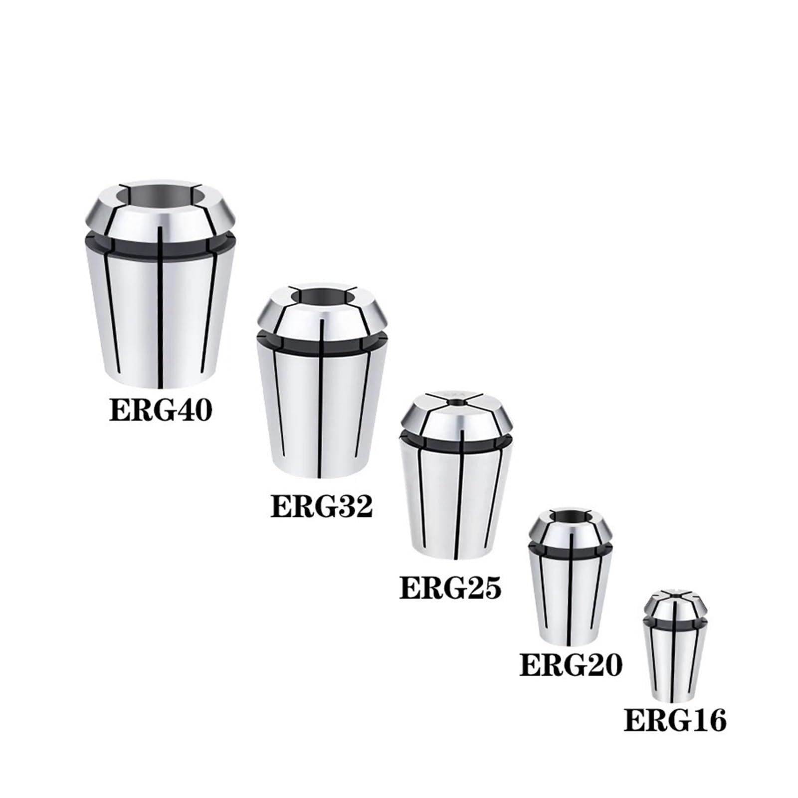 ER tap holders Tapping sleeve taps ERG32 ERG16 ERG20 ERG25 Square taps ER sleeve taps Collets Milling Shank holders(ERG40-M5,JIS standard)
