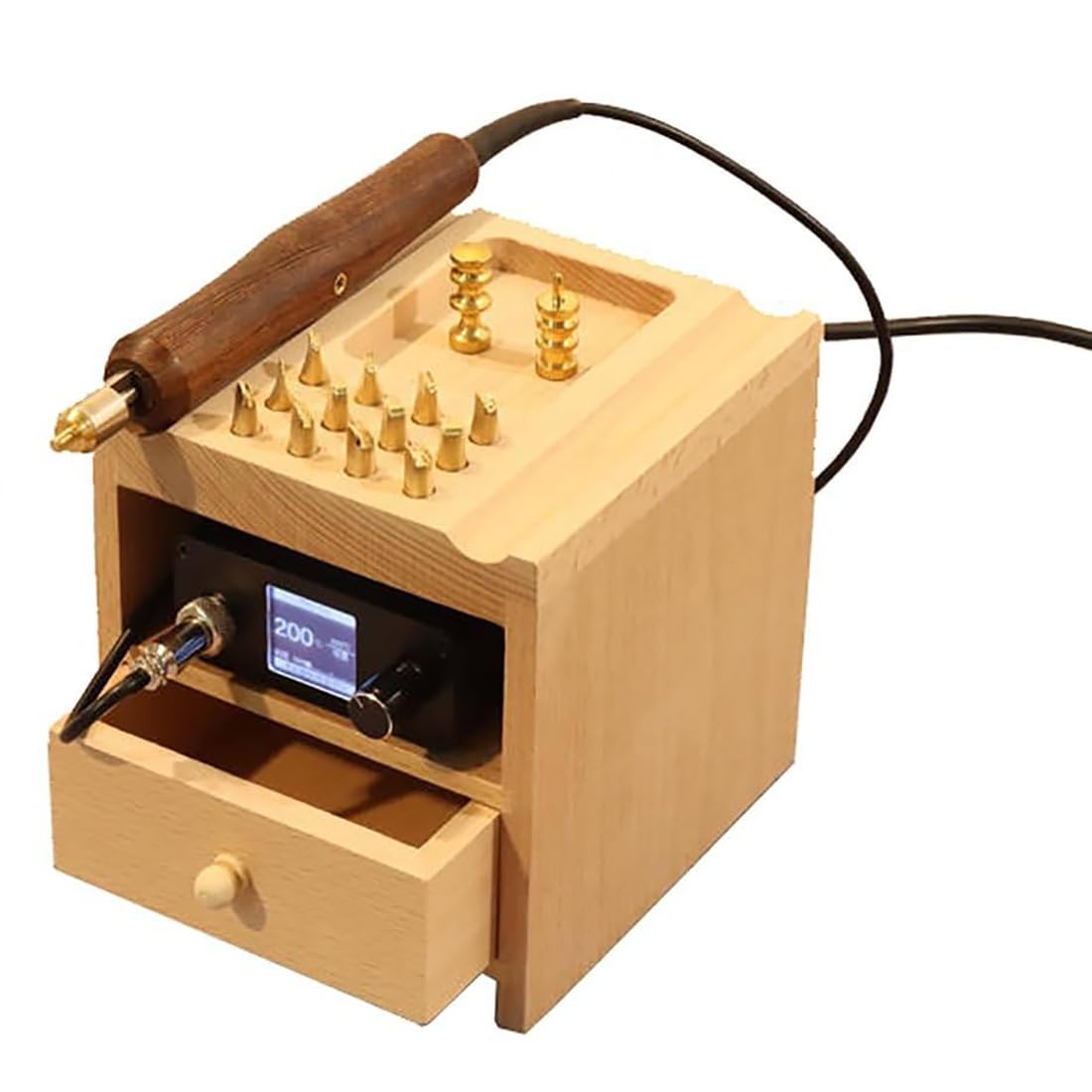 Machine électrique pour l'artisanat du cuir avec rainurage et scellage à chaud