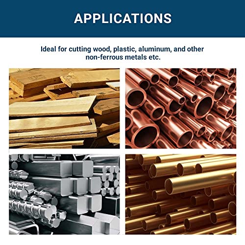 Benchmark Abrasives 10" Tct Saw Blade With 5/8" Arbor, Circular Saw Blades For Cutting Plastic Aluminum Non-Ferrous Metals Fiberglass, Smooth Cutting ‎(10" - 100 Teeth) #TOP3