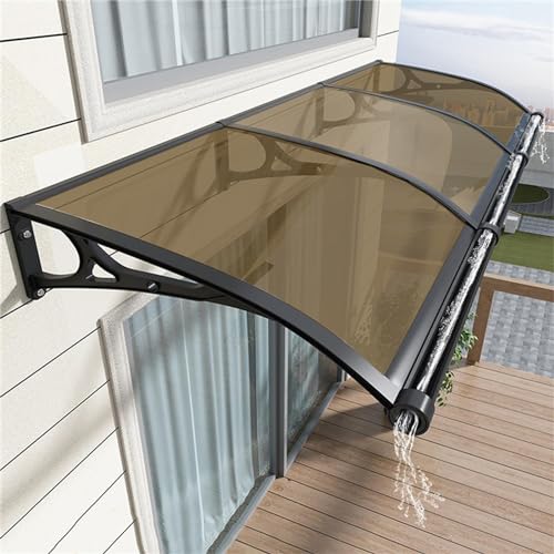Solution d'auvent élégante en polycarbonate pour façade maison - 2
