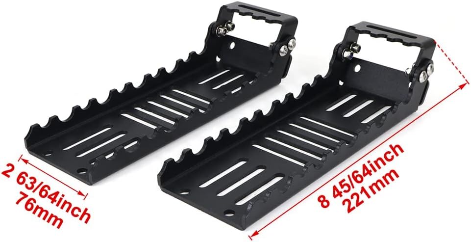 Xitomer ATV Foot Pegs Fit for Grizzly, Scrambler, Renegade, Outlander, Utility ATV Foot Pegs