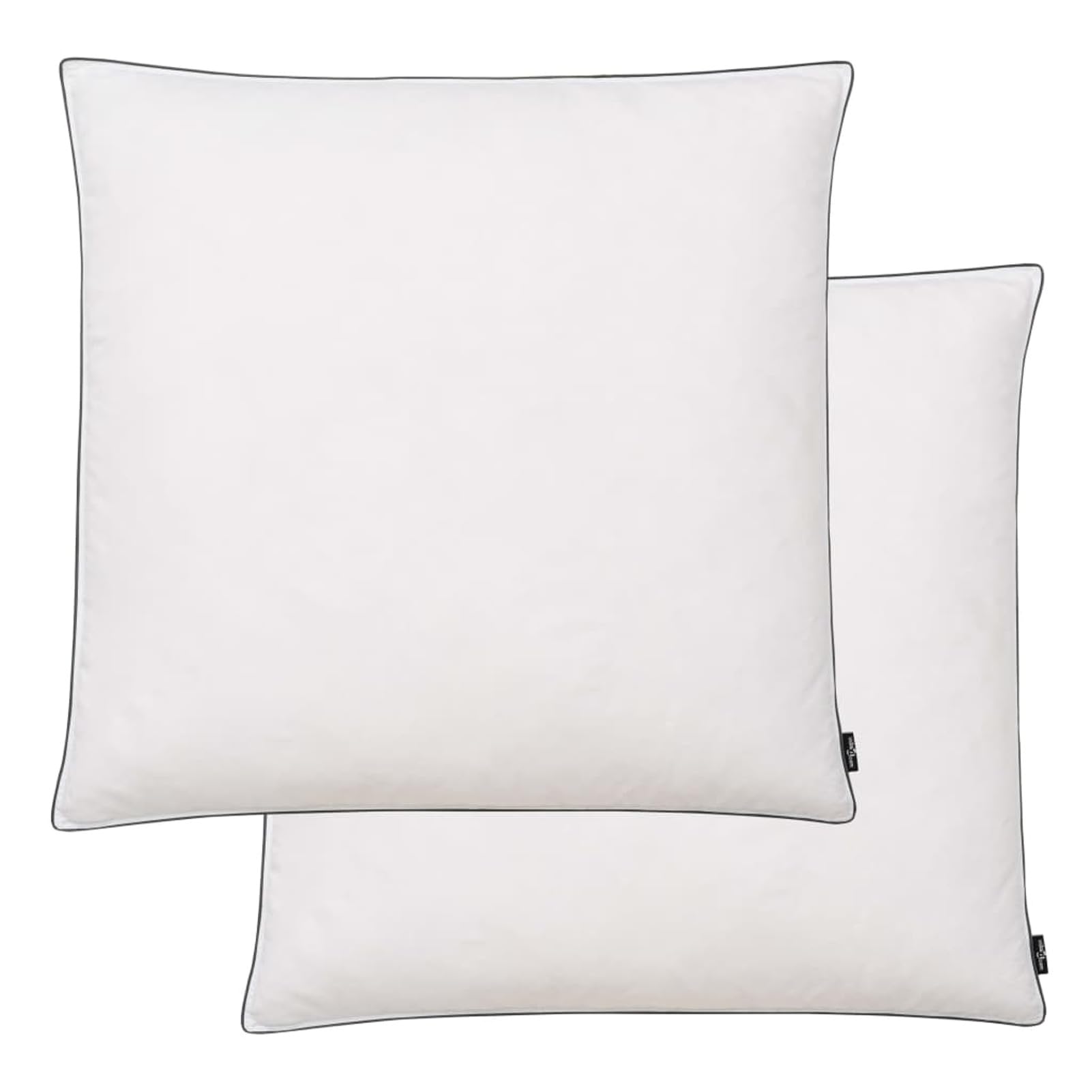 Oreiller 2 pcs Remplissage de Duvet Tidyard 80 x 80 cm Blanc