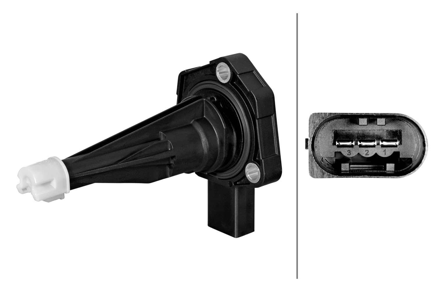 HELLA 6PR 011 544-021 Sensor, Motorölstand - 3-polig - geschraubt - mit Dichtungen