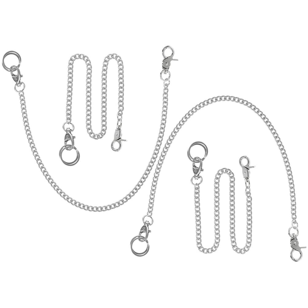 4pcs Metal Waist Chain Pocket Chain Pocket Watch Chain Trouser Chain Pocket Watch Metal Chain Pant Accessories Clothing Chain Decor Wallet Chain Chains for Pants Purse Chains