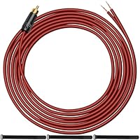 Amazon.co.jp: MKBKLLJY 2個RCAから裸線スピーカーケーブル2FT