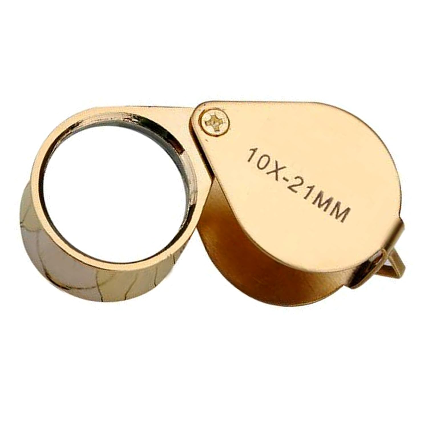 Jewellers Eye Loupe 21mm 10x Golden Lens Magnifying Triplet Glass Folding Pocket Size Hand-Held Portable for Jewellery, Diamond/Gemstone Graders, Watchmaker & General Magnifier-image-15