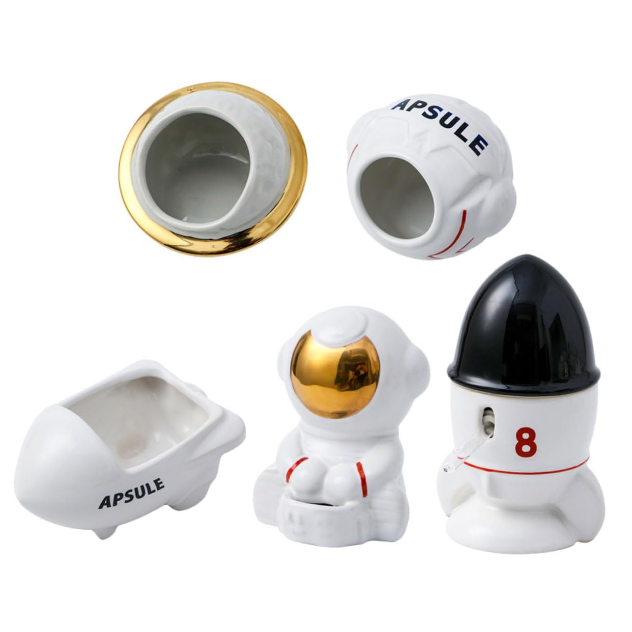 YARNOW Nido para Hámster Serie Astronaut Comedero Temática Bañera y Escondite para Mascotas Cuidado De Hámsters Casa