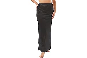 Nylon Maxi Length Half Slips with Snip a Length