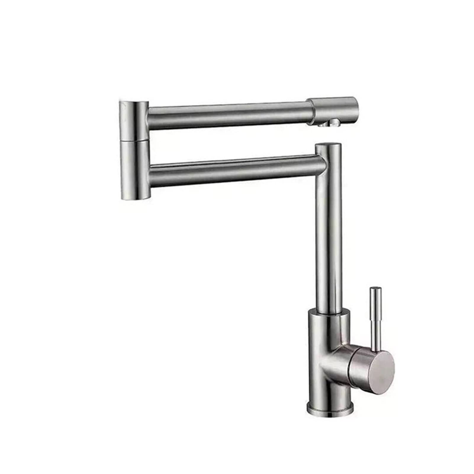 Kran umywalkowy, 304 Ze Stali Nierdzewnej Kale kuchenne Hot and Cold Water Sink Faucet Universal Folding Pot Filler Faucet