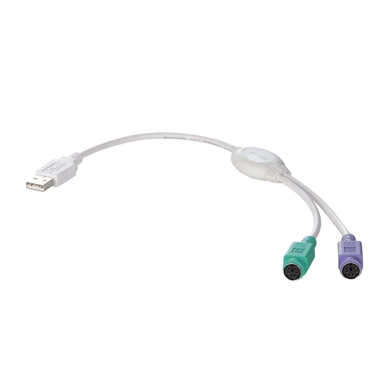 Amazon.co.jp: エレコム USBケーブル 変換 USB2.0 (USB A オス to PS/2