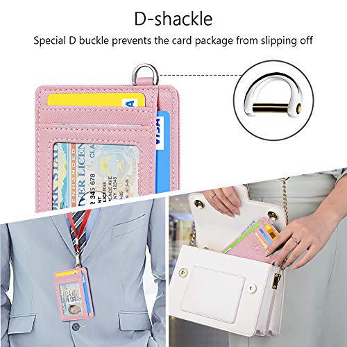 FurArt Slim Minimalist Wallet, Front Pocket Wallets, RFID Blocking, Credit Card Holder for Men & Women-Saffiano Pink4