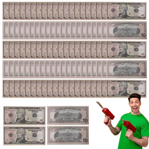 100 Billetes de dólares Falsos: coleccionables, Dinero de