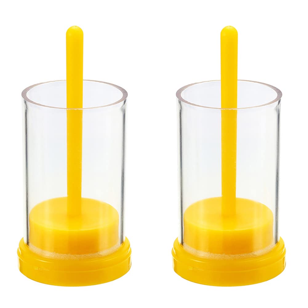 2 Pieces Queen Catcher Queen Bee Marker Queen Bee Catcher Queen Bee Cage Bee Queen Marking Catcher Queen Bee Marking Cage Bottle Tube Beekeeper Tool