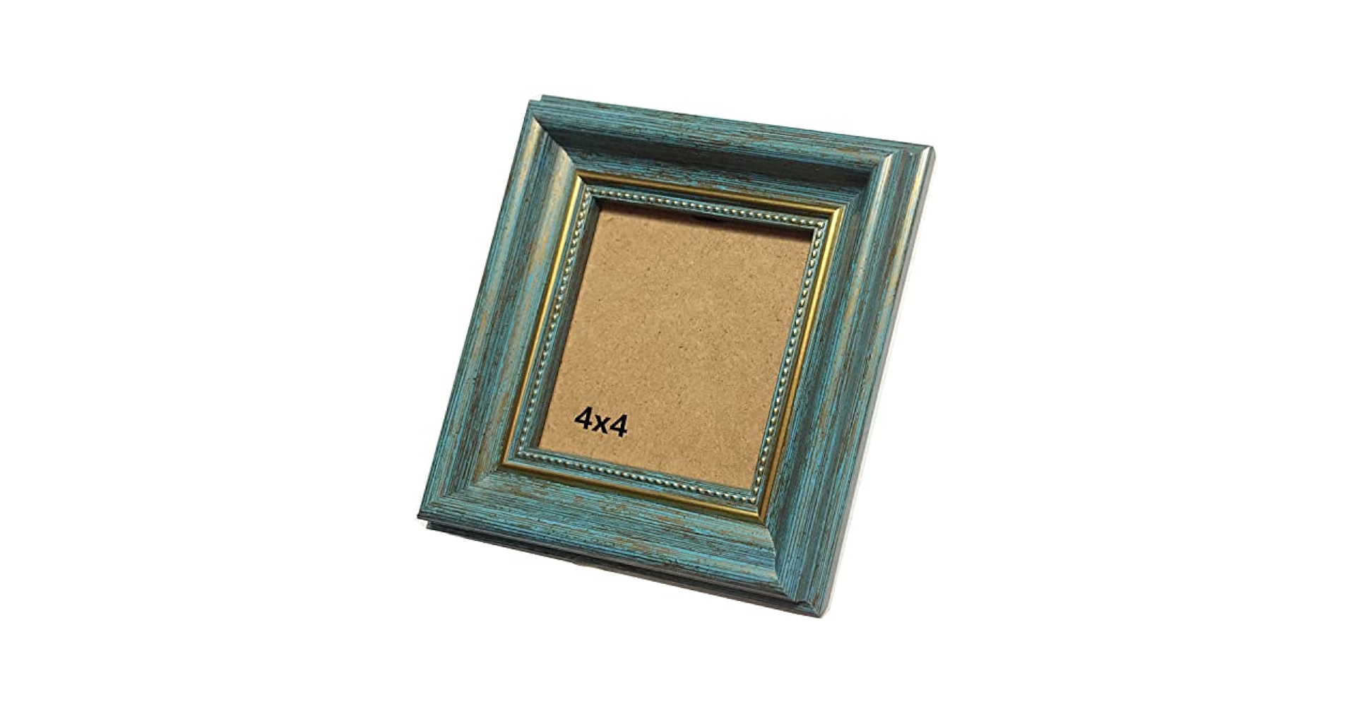 ブルーフォトフレーム 4\" x 4\" Amazon.com - Lawrence Frames Metal Frame, Polished Enamel
