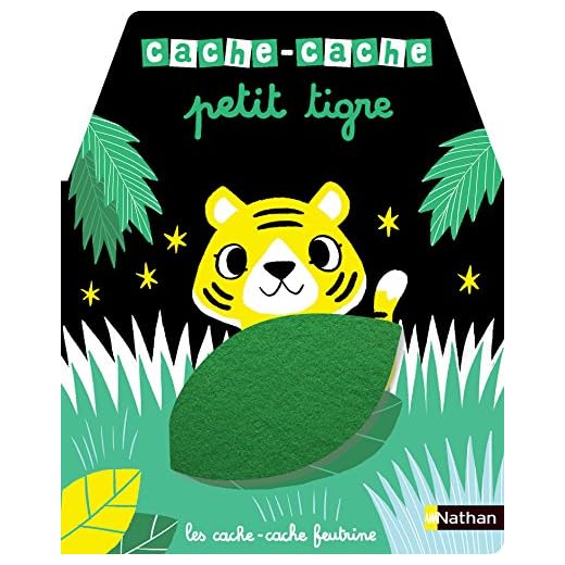 Cache-cache petit tigre - Livre matière - éveil - Dès 6 mois