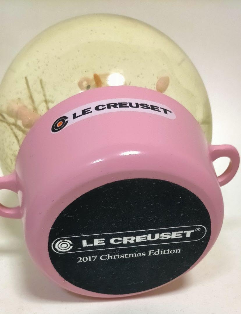 Amazon.co.jp: ルクルーゼ スノードーム 2017 クリスマス ピンク 