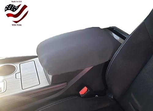 Miniatura 6 de Fabricado en Estados Unidos diseñado para Nissan Murano 2015-2024 Protector de cubierta de consola central de forro polar para reposabrazos