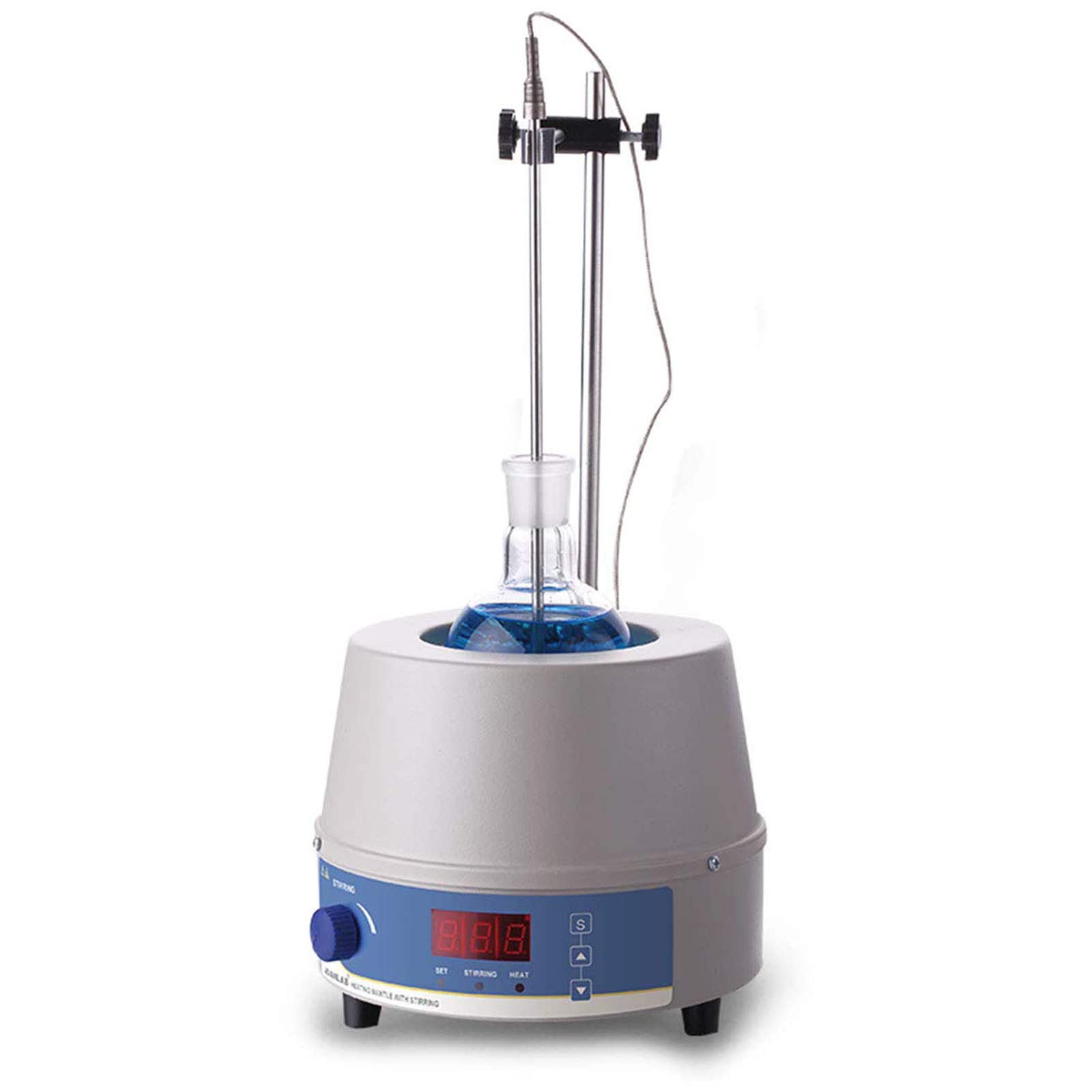 TECHTONGDA Lab Electric Heating Mantle Magnetic Stirring Plate Sleeve with Magnetic Stirrer and Intelligent Digital Temperature Control for Liquid Heating and Stirring(5000 ml, 220V)