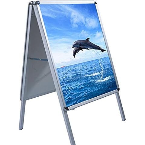Tuff Concepts A-Board Double Side Aluminium Pavement Sign, Snap Frame Poster Display Stand (A1) Cover
