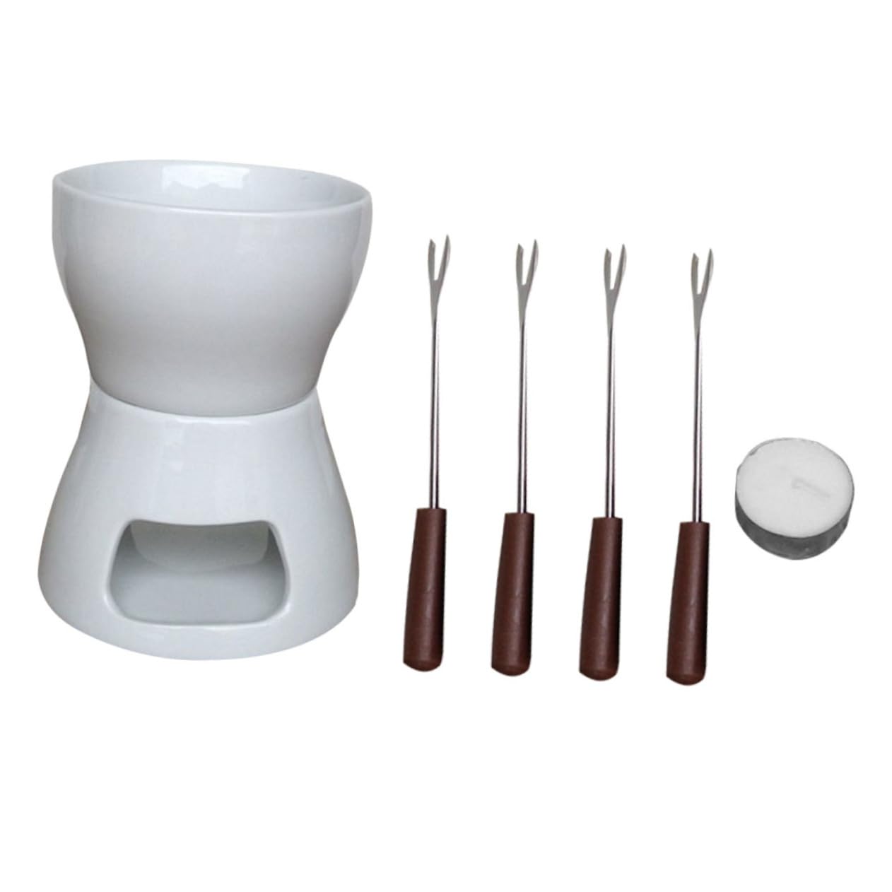 CIYODO Furnace for Cheese Chocolate Stove Top Ceramic Melting Pot Kitchen Gadget for Fondue