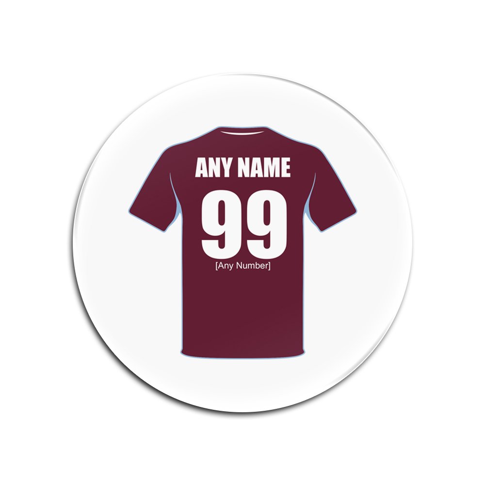 Dessous de verre West Ham United rond blanc éclatant aux finitions brillantes