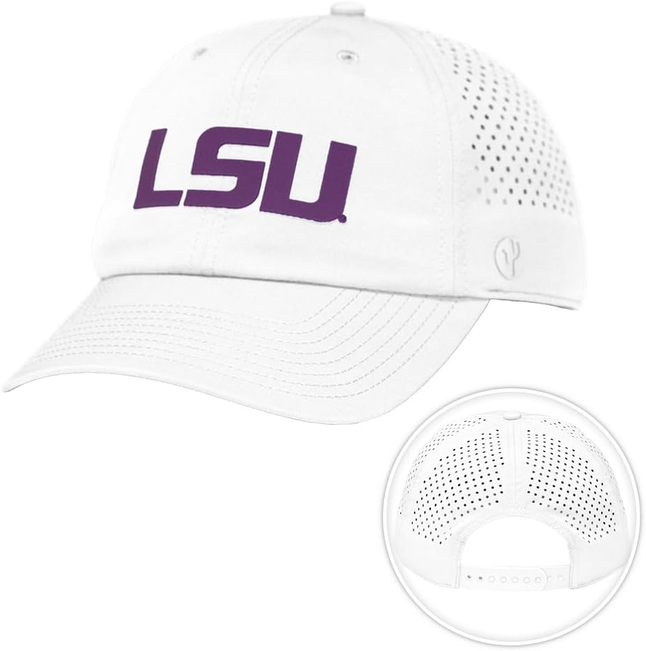 Desert Cactus LSU Snapback Hat – BreezePro Performance Baseball Cap Adjustable Strap for Louisiana State Tigers Fans (BP3)