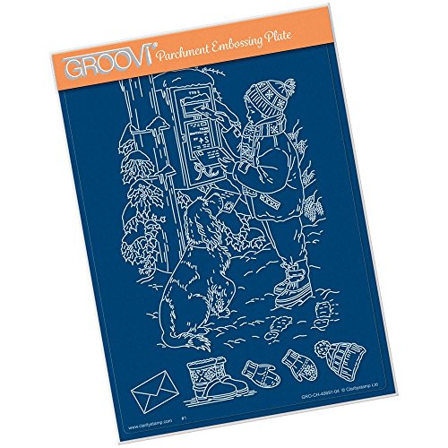 Chiarezza francobolli Groovi pergamena goffratura