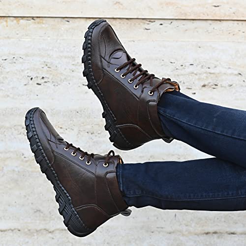 Image of Men's Casual Boots for men Stylish, Durable & Comfortable Everyday Footwear for Travel, Work, or Outings, Ideal for All-Season Casual Use