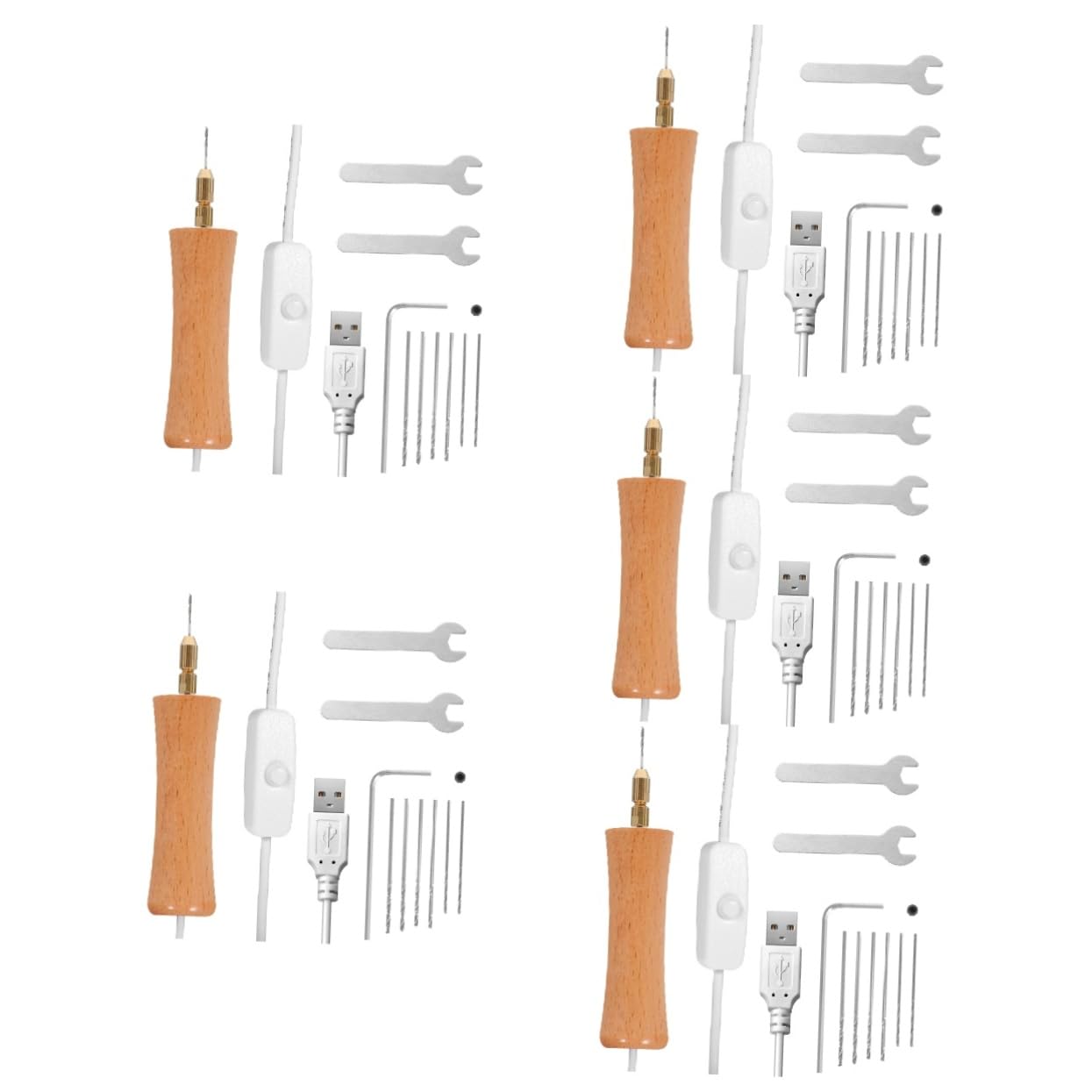 Outils rotatifs perceuse à résine manuelle NUOBESTY avec kit forets de précision pour bijoux