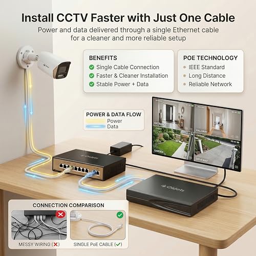 Image of Qidots 10 Channel CCTV Combo Set 4K 8 MP IP Bullet Cameras with 10 Channel NVR and 1TB HDD Hard Disk10pc Metal Body Bullet Camera ColourVu Dual Mode