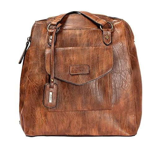 Rieker RiekerH1036-22MujerBolsos mochilaMarrón (Nuss/Antik) 32x12x31 centimeters (B x H x T)