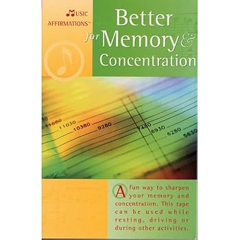 Paperback Music Affirmation for Better Memory and Concentration Book